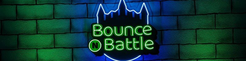 Bounce-n-Battle logo — mobile VR arena event partner in Vancouver WA